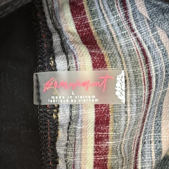 NWT Free People Movement Side Step Striped Harem Pants - Picture 4 of 5